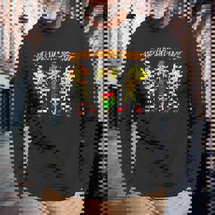 ソニック×れじぇくんuper Chaos Mode L 長袖Tシャツ 高齢者への贈り物