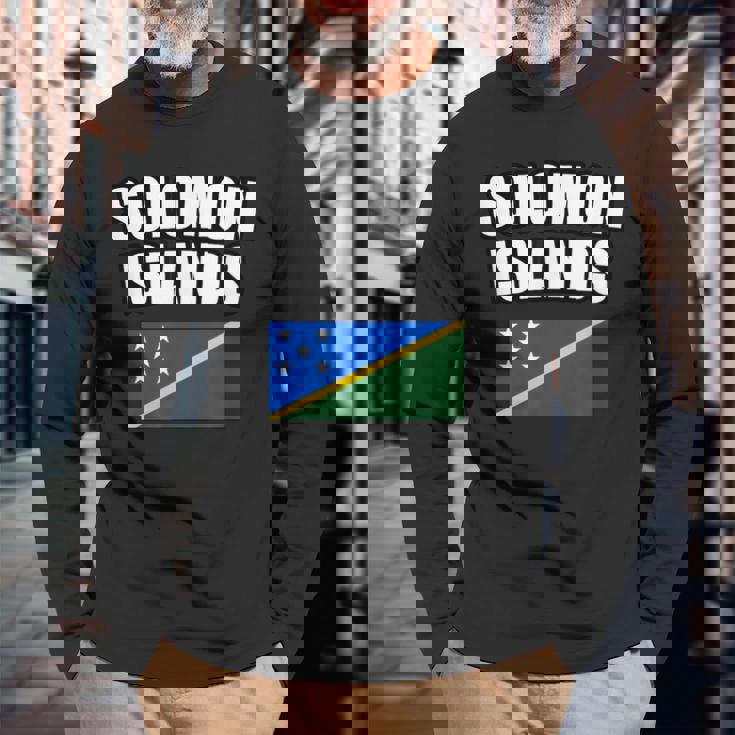 ソロモン諸島 長袖Tシャツ 高齢者への贈り物