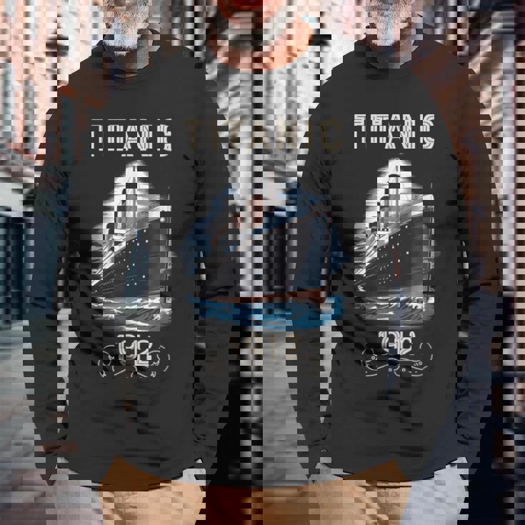 タイタニック 1912 ヴィンテージ タイタニック エキスパート タイタニック ボーイズ ガールズ 長袖Tシャツ 高齢者への贈り物