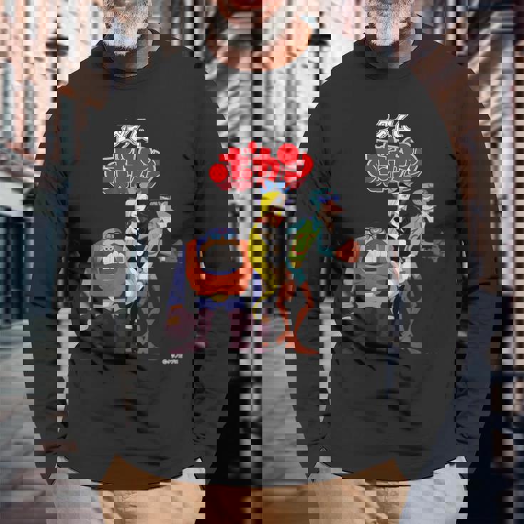 タイムボカン デザインc 長袖Tシャツ 高齢者への贈り物