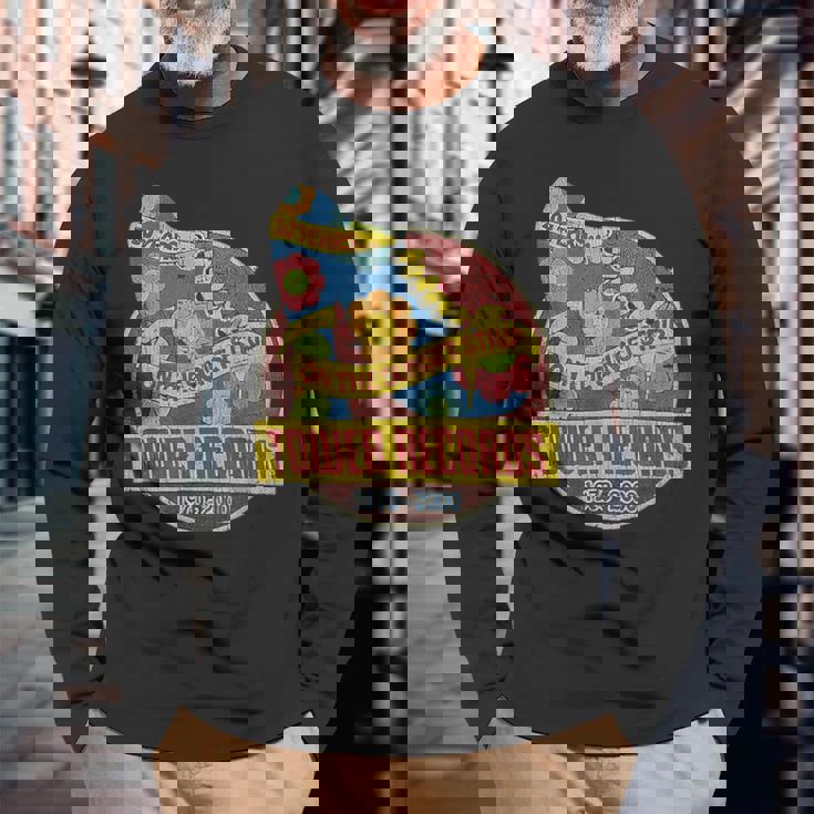 タワーレコード レトロ サンセット ブルバード ヴィンテージ 音楽 ハリウッド 長袖Tシャツ 高齢者への贈り物