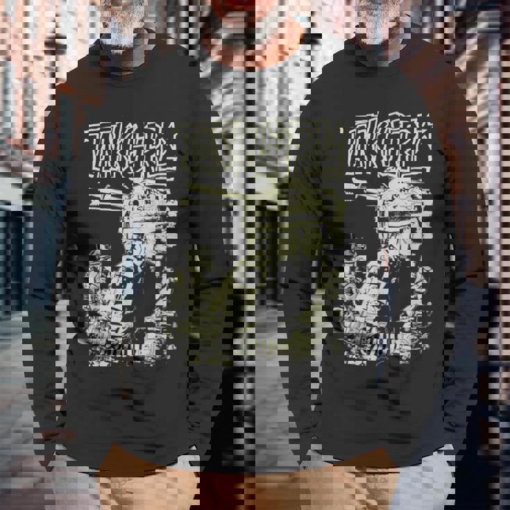 タンクガール 長袖Tシャツ 高齢者への贈り物