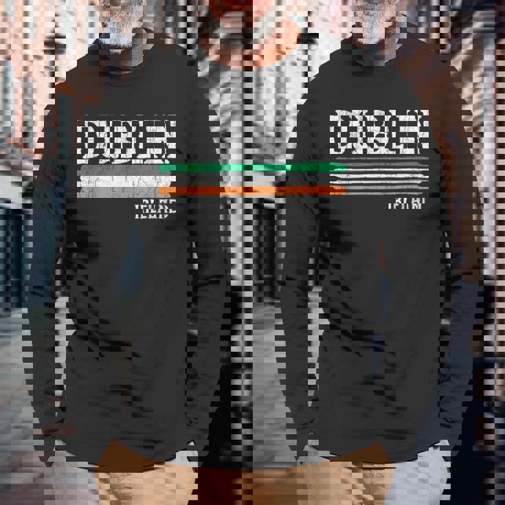 ダブリン アイルランド アイリッシュ 長袖Tシャツ 高齢者への贈り物