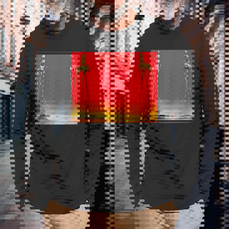 ダリ作 象 長袖Tシャツ 高齢者への贈り物