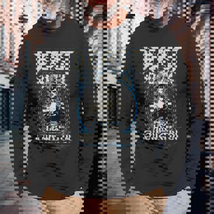 ダーク・コネクション・ガール 長袖Tシャツ 高齢者への贈り物