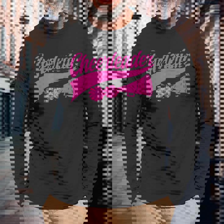 チアリーダー おもしろい チアリーディング チア練習 スポーツチーム 長袖Tシャツ 高齢者への贈り物