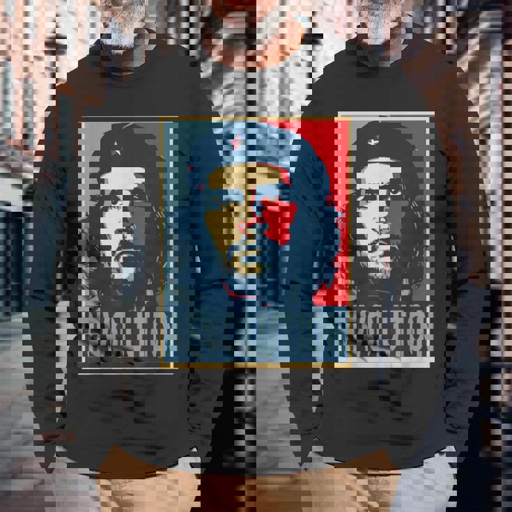 チェゲバラレボリューション ホープスタイル 長袖Tシャツ 高齢者への贈り物