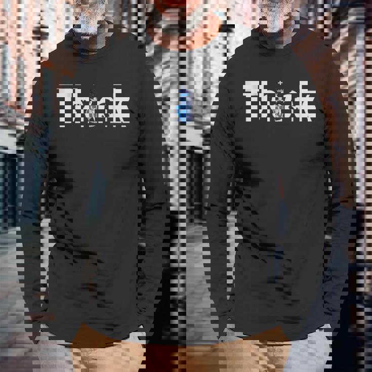 チェスは考える、チェスのデザイン、チェスプレーヤー、チェス 長袖Tシャツ 高齢者への贈り物