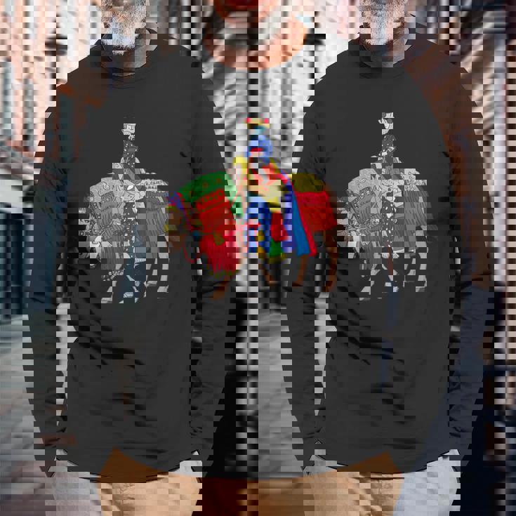 チャグチャグ馬コ 集合 長袖Tシャツ 高齢者への贈り物