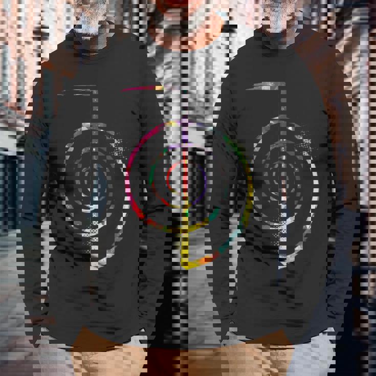 チョクレイ レイキ シンボル レイキ 長袖Tシャツ 高齢者への贈り物