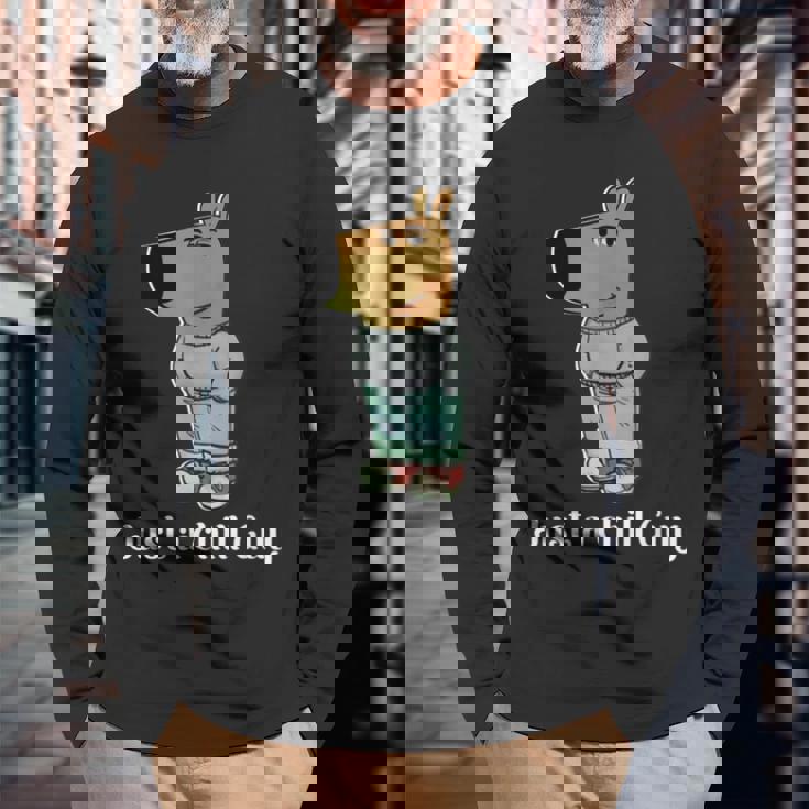 チル・ガイ・ドッグ・ティー・ファニー・チル・ガイ・ミーム 長袖Tシャツ 高齢者への贈り物