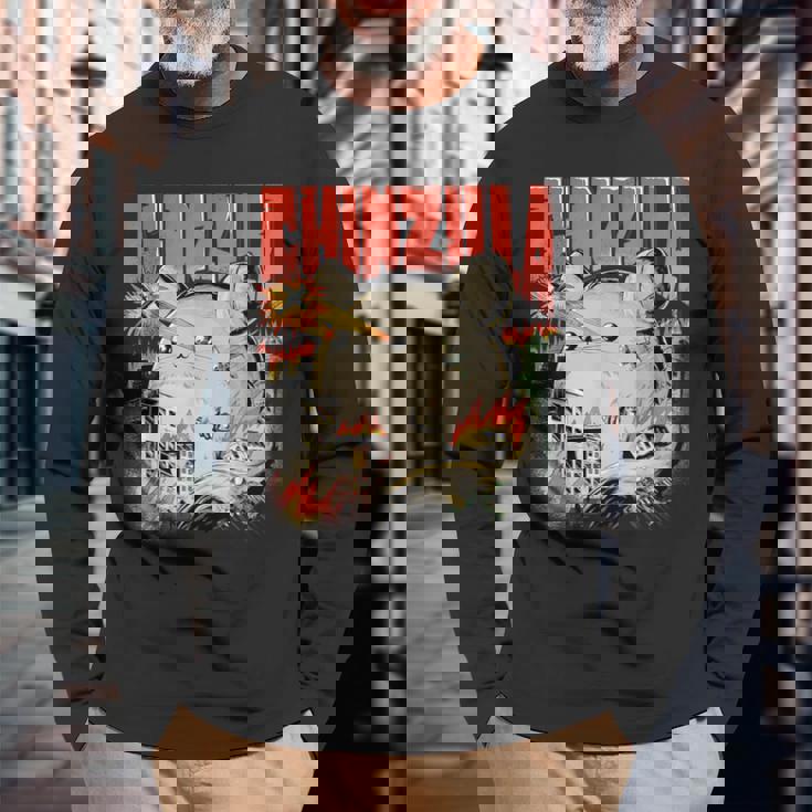 チンチラのオーナーへの面白いチンチラのクールなギフト 長袖Tシャツ 高齢者への贈り物