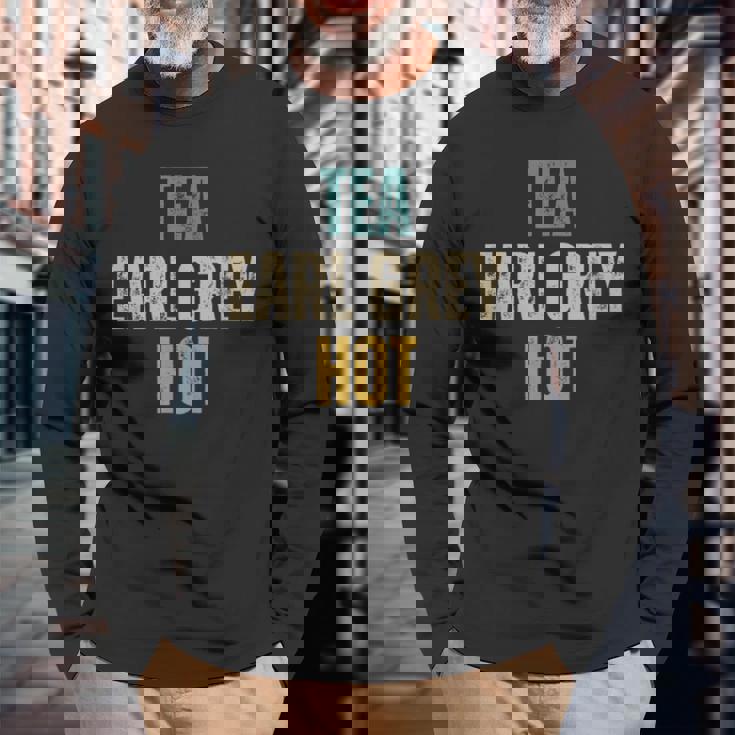 ティーアールグレイホット 長袖Tシャツ 高齢者への贈り物