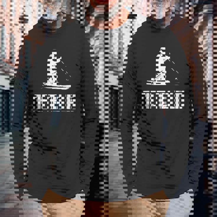 テレマーク スキーライフ 長袖Tシャツ 高齢者への贈り物