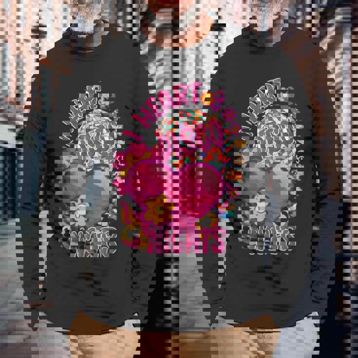 ディスコ グルービー ヒッピー 70年代 80年代 ヴィンテージ 70年代ディスコ衣装 長袖Tシャツ 高齢者への贈り物