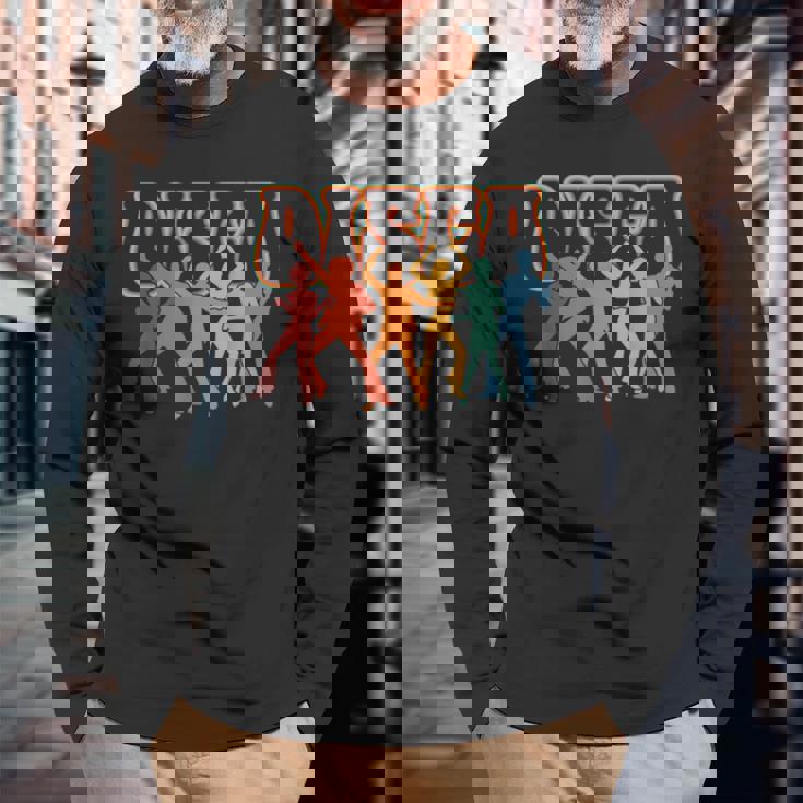 ディスコパーティダンス 長袖Tシャツ 高齢者への贈り物