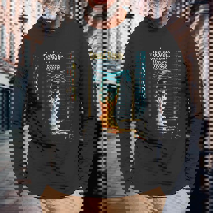 デヴィッド・ボウイ・ヤサシン 長袖Tシャツ 高齢者への贈り物