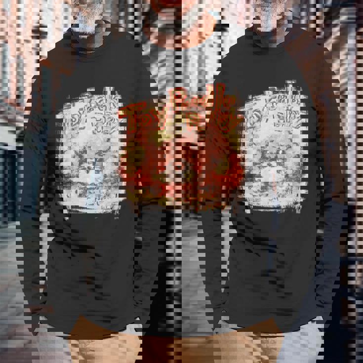 トイプードル かわいい いぬ 子犬 ペット おもしろ 動物 アート イラスト 長袖Tシャツ 高齢者への贈り物