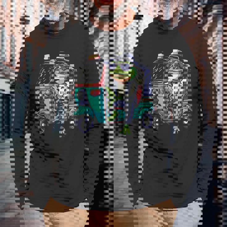 トゥクトゥク フロッグ トゥクトゥク 長袖Tシャツ 高齢者への贈り物