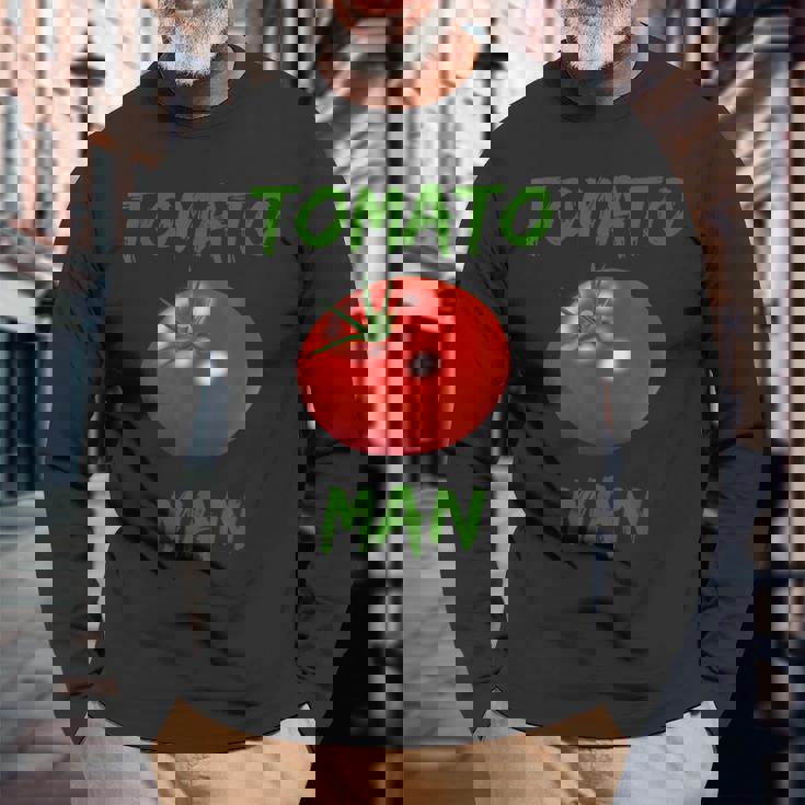 トマトマン 長袖Tシャツ 高齢者への贈り物