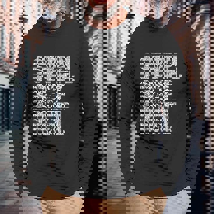 トライアスロン 水泳 バイク ラン トライアスロン 長袖Tシャツ 高齢者への贈り物