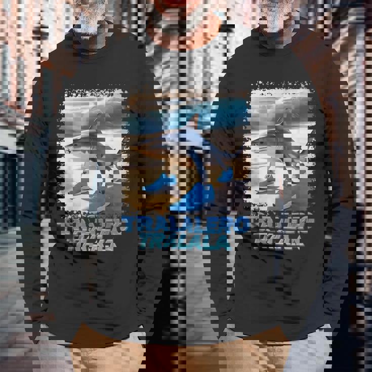 トラレロ トラララ イタリアン ブレイン ミーム 長袖Tシャツ 高齢者への贈り物