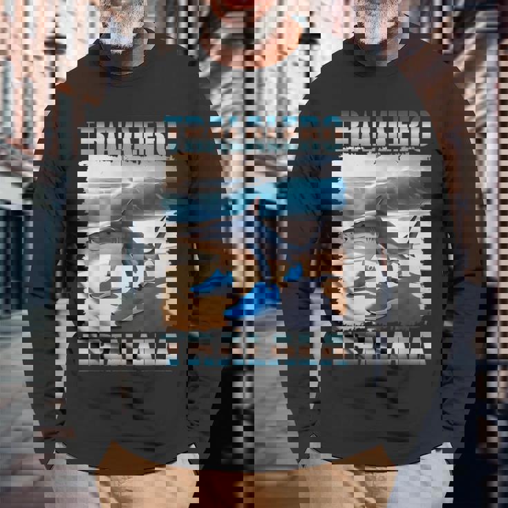 トラレロ トラララ ブートレッグ ブレイン レッド イタリアン ブレイン レッド ミーム 長袖Tシャツ 高齢者への贈り物