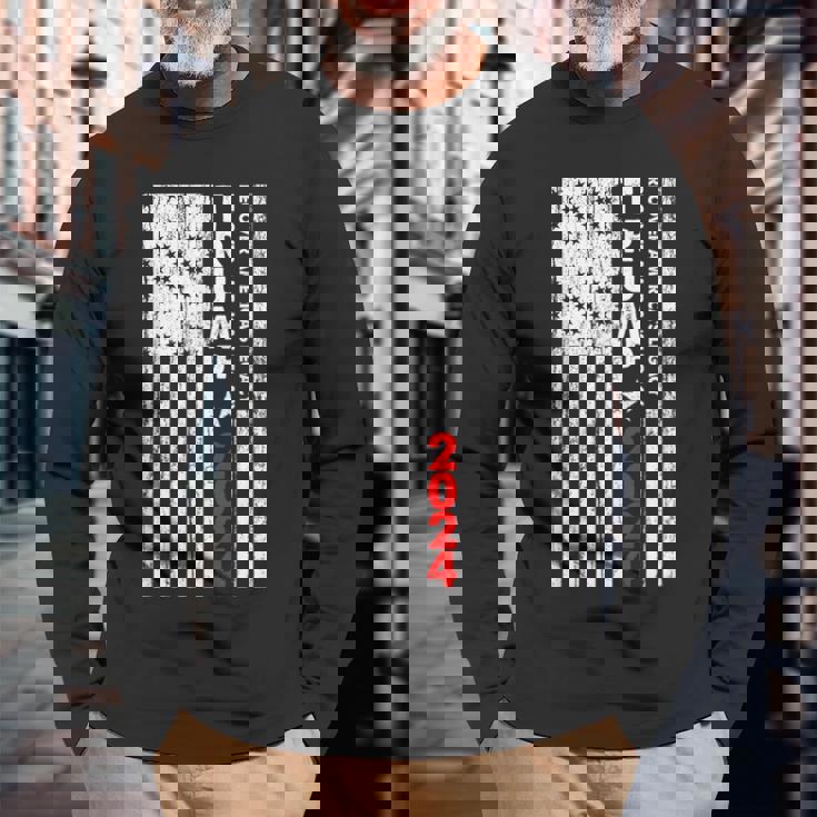 トランプ 2024 米国大統領選挙 共和党 長袖Tシャツ 高齢者への贈り物