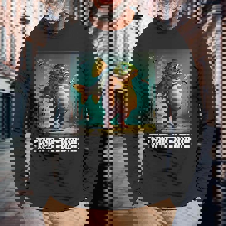 トリッピ・トロッピ-イタリアン・ブレインロット・ミーム 長袖Tシャツ 高齢者への贈り物