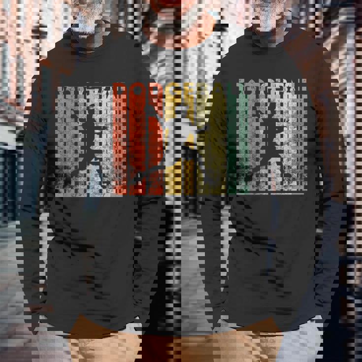 ドッジボール選手 レトロ ドッジボール ギフト 長袖Tシャツ 高齢者への贈り物