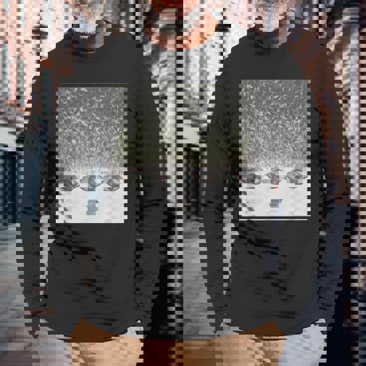 ドリームコアウィアードコア服エステティックコーンフィールドアイズ 長袖Tシャツ 高齢者への贈り物