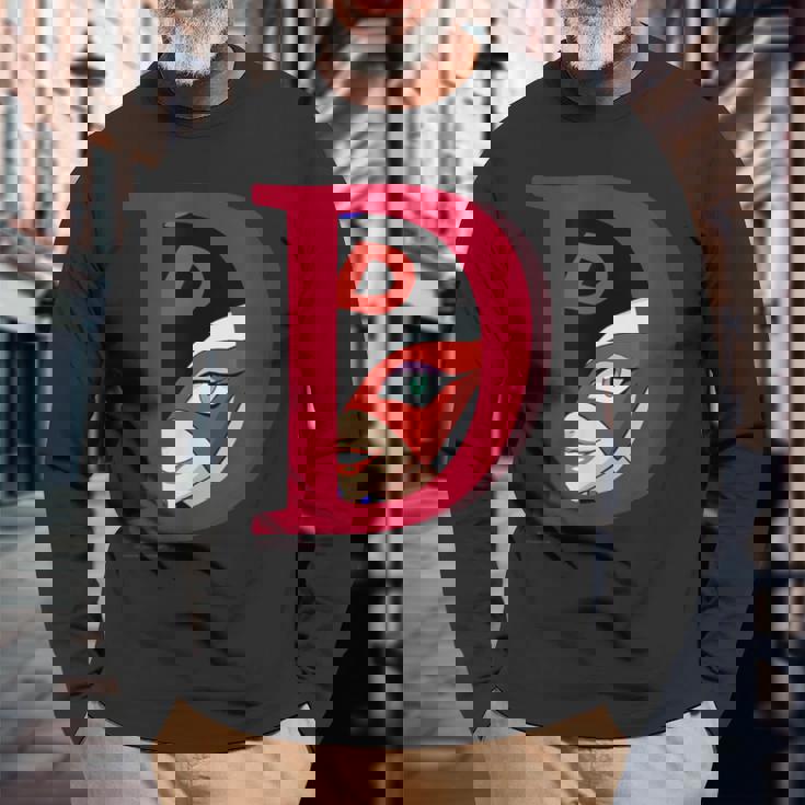 ドロンジョデザインf 長袖Tシャツ 高齢者への贈り物