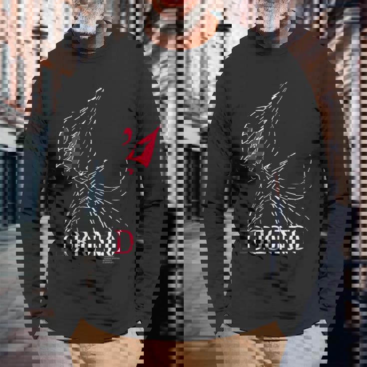 ドロンジョデザインm ブラック 長袖Tシャツ 高齢者への贈り物