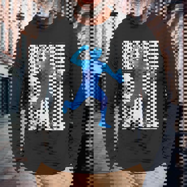 ナックルボール 野球 長袖Tシャツ 高齢者への贈り物