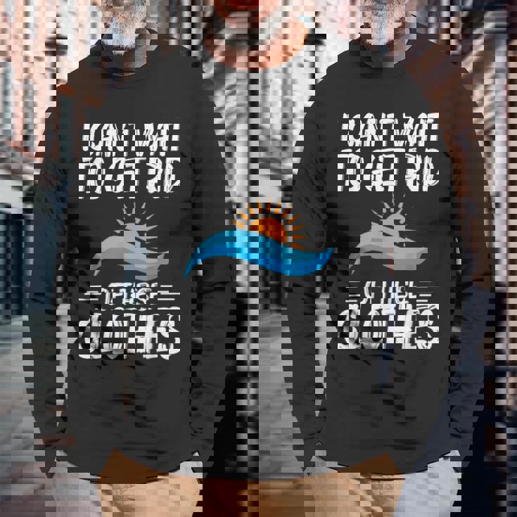 ヌーディスト 裸 自由 恋人 ヌーディズム ヌーディスト ヌーディスト 長袖Tシャツ 高齢者への贈り物