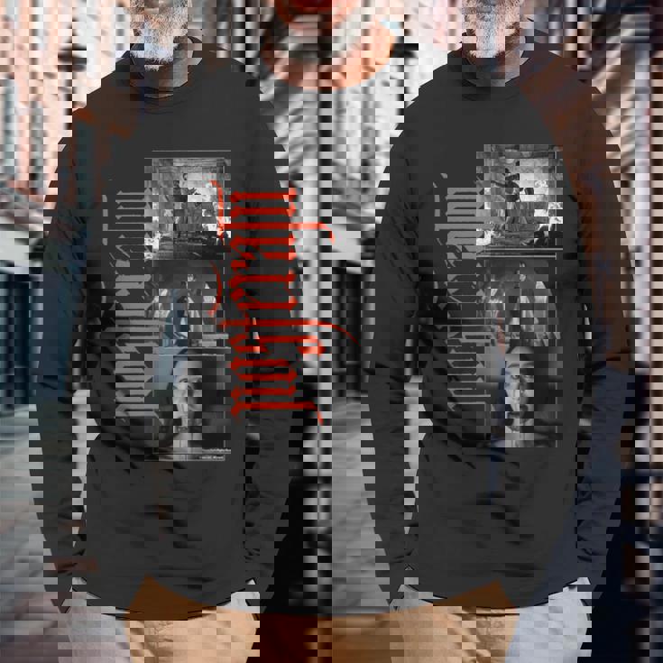 ノスフェラトゥ コラージュ 長袖Tシャツ 高齢者への贈り物