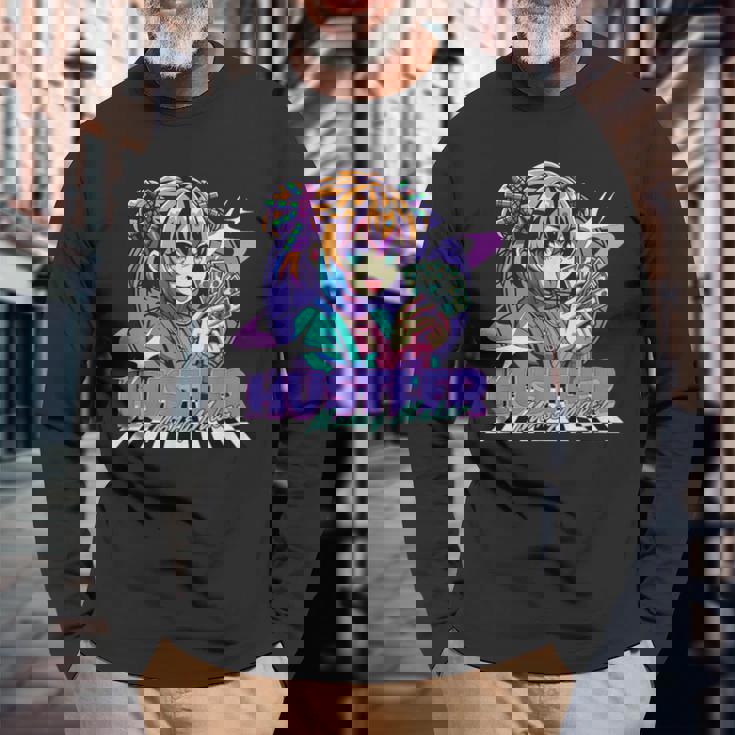 ハスラー マネーメーカー 長袖Tシャツ 高齢者への贈り物