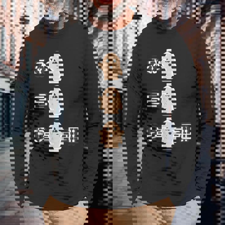 ハニボー《ハニワーーー！！》かわいい ハニワ 小さな 埴輪 歴史土器 イラスト キャラクター 長袖Tシャツ 高齢者への贈り物