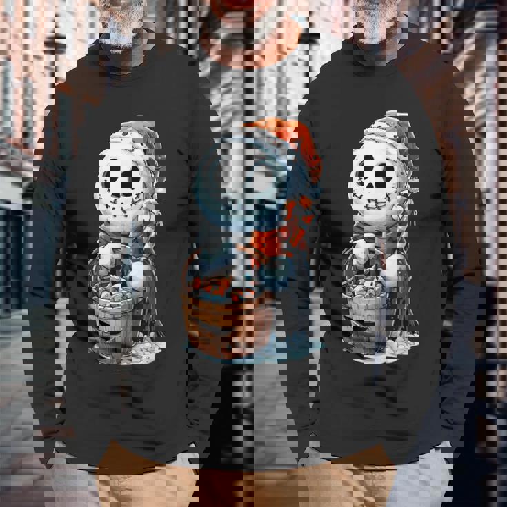 ハロウィン 雪だるま コスチューム ゴースト 動物 ブーー 不気味 長袖Tシャツ 高齢者への贈り物