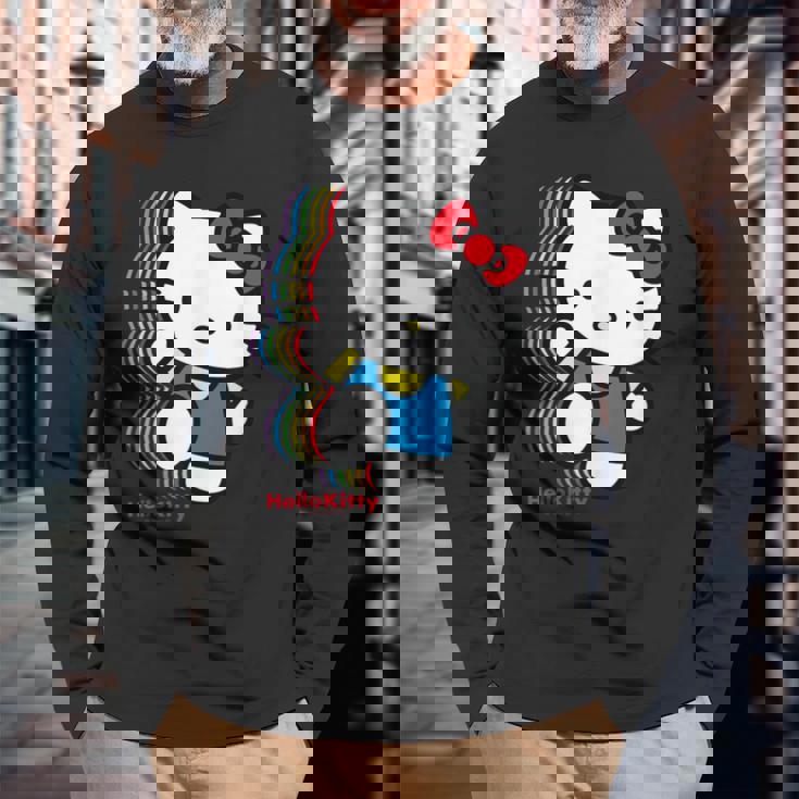 ハローキティ Usデザイン カラフル 長袖Tシャツ 高齢者への贈り物