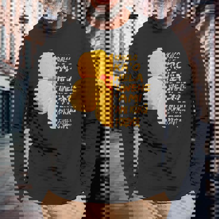 ハワイアン フラダンサー ワヒネ フラダンス ベーシック ステップ 長袖Tシャツ 高齢者への贈り物