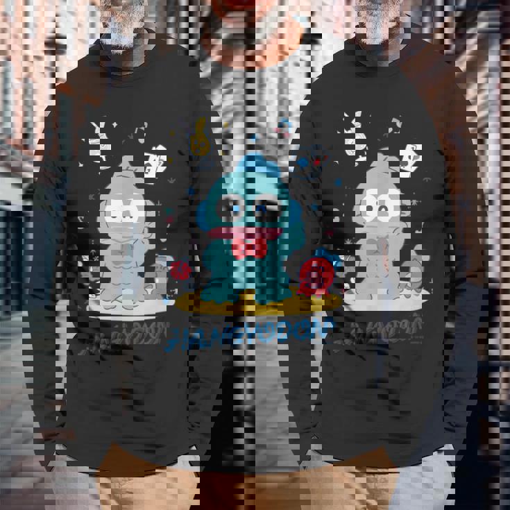 ハンギョドン ポーズ 【バレンタインギフトにおすすめ！】 長袖Tシャツ 高齢者への贈り物