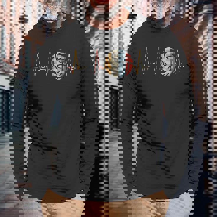 ハートビートバレーボール 長袖Tシャツ 高齢者への贈り物