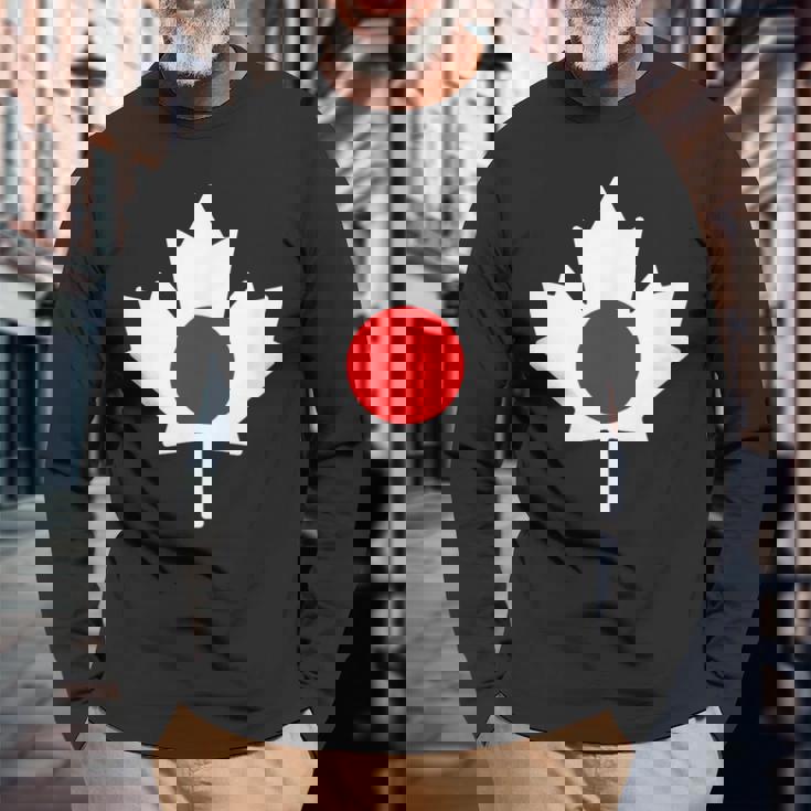 ハーフカナディアンジャパニーズ 長袖Tシャツ 高齢者への贈り物