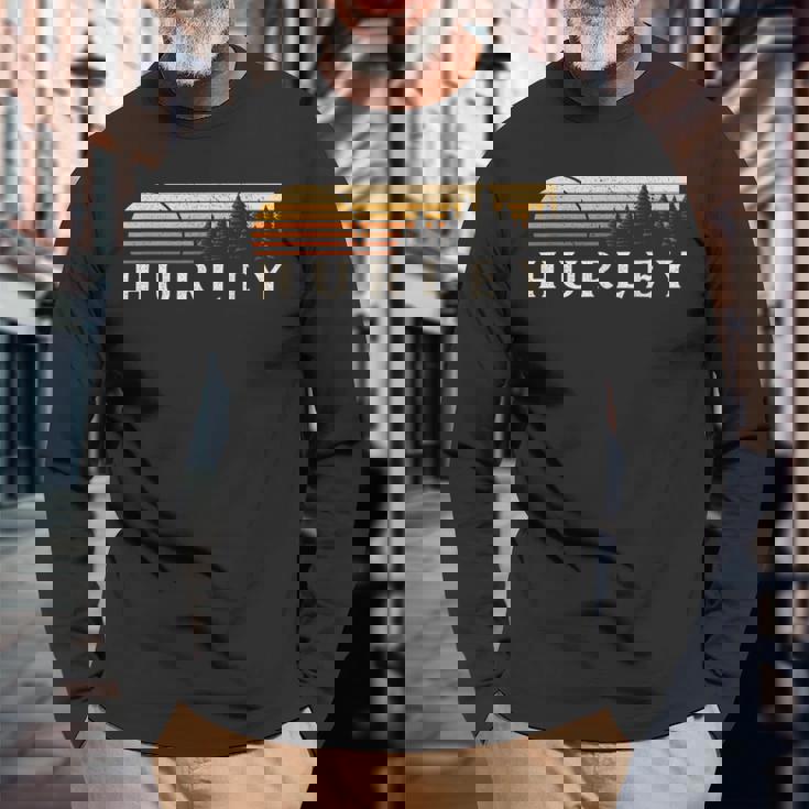 ハーレー Co ヴィンテージ エバーグリーン サンセット 80年代 レトロ 長袖Tシャツ 高齢者への贈り物