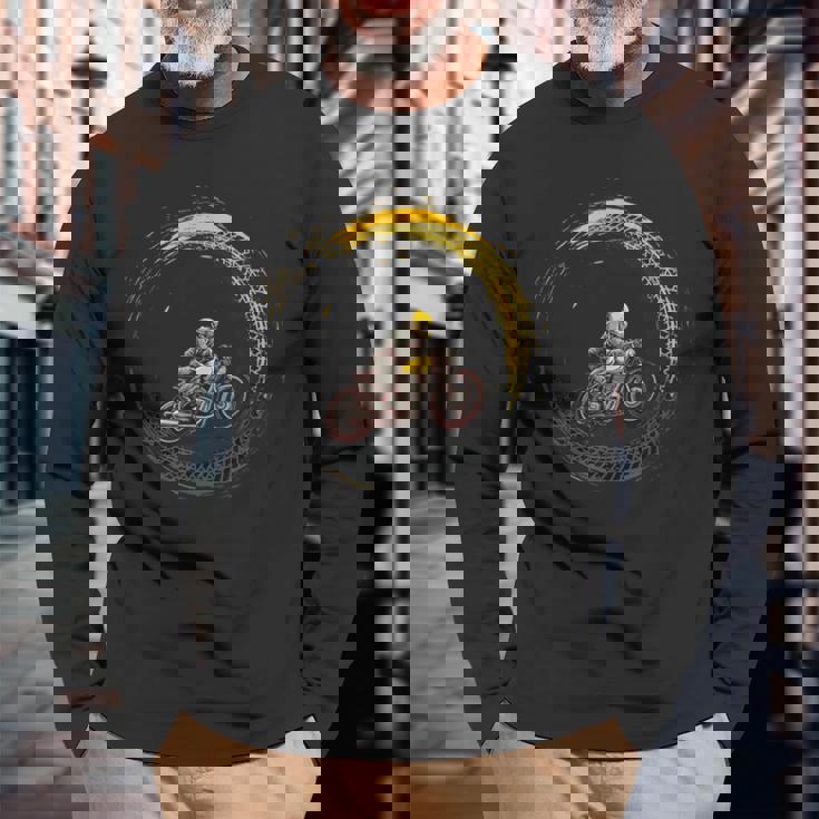 バイカー クール 長袖Tシャツ 高齢者への贈り物