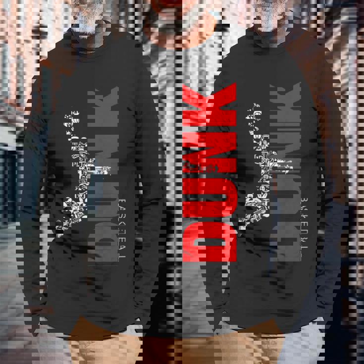 バスケットボール愛好家のための伝説のバスケットボールスラムダンク 長袖Tシャツ 高齢者への贈り物