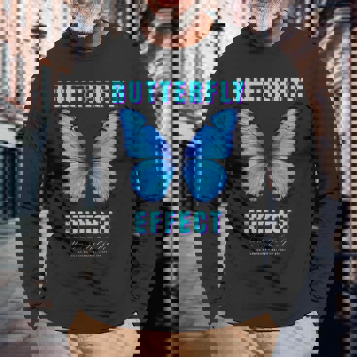 バタフライエフェクトtシャツ テクノフェスティバル Tekk バタフライ 長袖Tシャツ 高齢者への贈り物