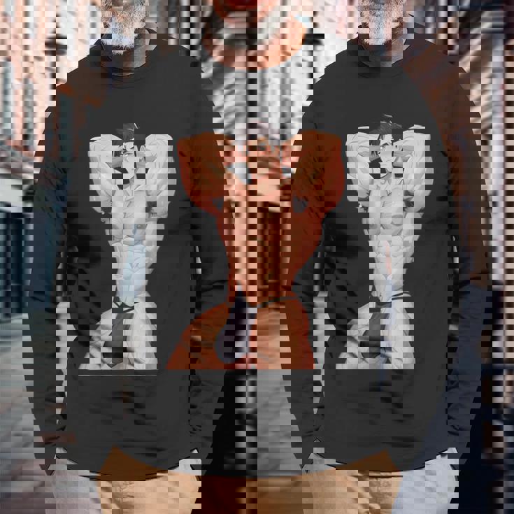 バラタイディーズ バラゾク セクシー ゲイ 男性 アート エロ 膨らみ やおい 長袖Tシャツ 高齢者への贈り物