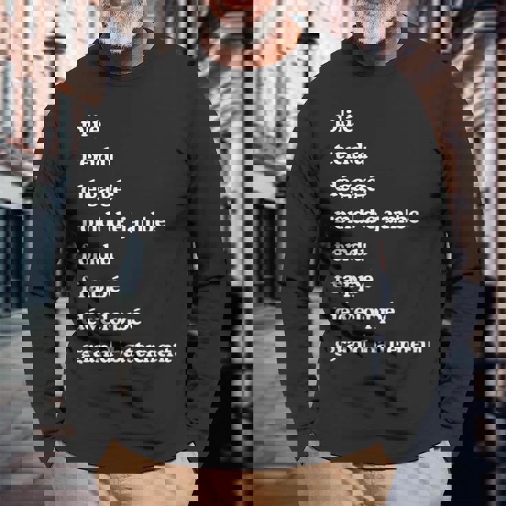 バレエダンサー用語 ダンス用語 長袖Tシャツ 高齢者への贈り物